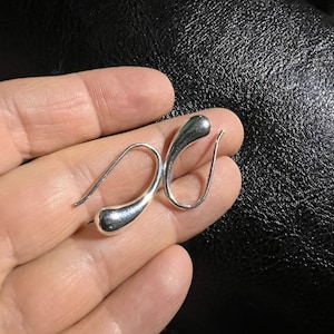 925 Silver Liquid Drop Earrings / High Polished/ 925 Sterling Silver / Unique Silver Jewellery / Gift For Her / Christmas Gift