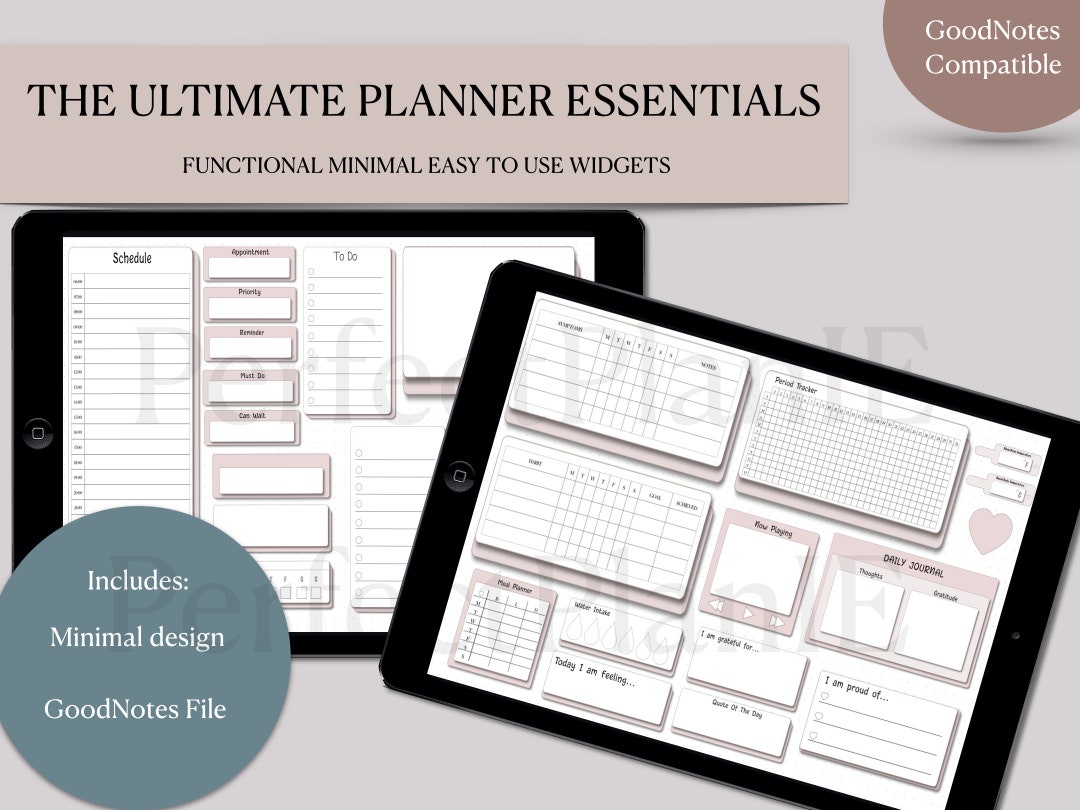 Goodnotes Widgets, Digital Stickers Goodnotes, Digital Planner Widgets