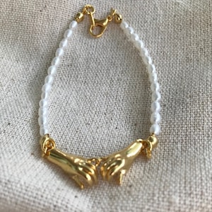 Natural Pearl Hands Bracelet, Freshwater Pearl Handmade Bangles,Meaningful Gift,Christmas Gift, Special Gifts, Mother Day Gift,Gift for Her