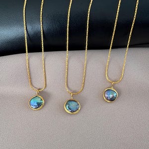 Collana di perle nere vere, a catena tonda e quadrata