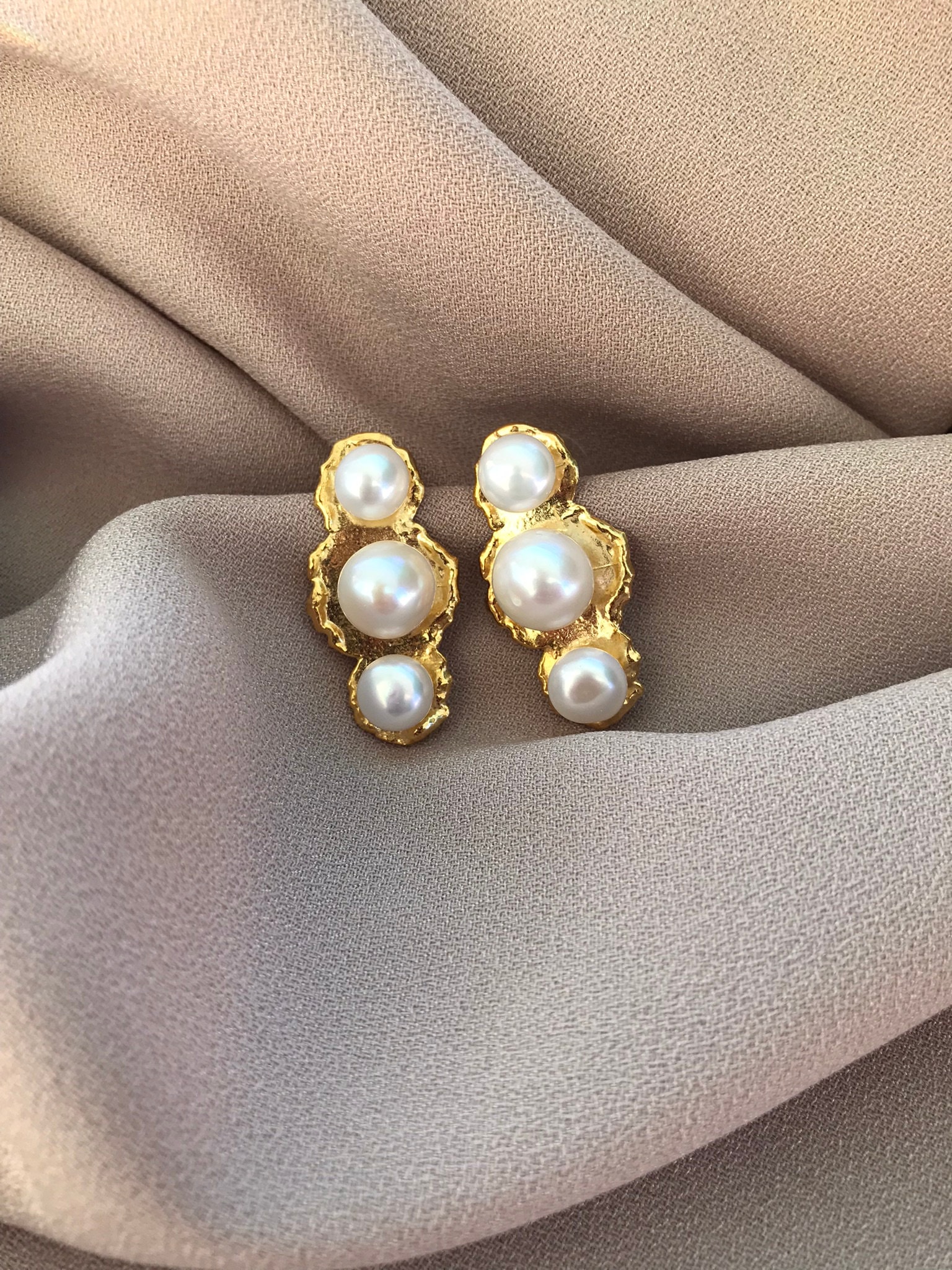 Orecchini perle vintage lady like - Pomella Vintage Shop