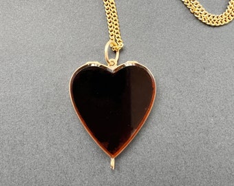 Rare Georgian era 18k gold heart locket pendant, sentimental jewelry photo locket  birthday locket gift anniversary locket heart charm gift