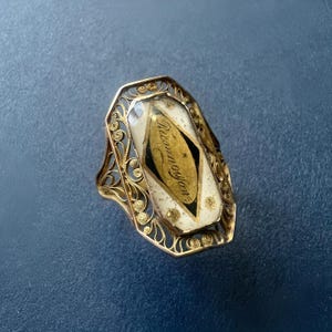 Georgian era 18K gold “Gratitude” ring, birthday ring gift anniversary ring gift 18th century ring antique ring heirloom ring statement ring