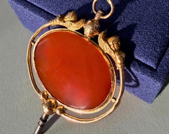 Clé De Montre à Gousset En Or 18 Carats - Ancienne - Occasion - Pièce Vintage