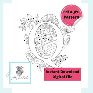 Paper Quilling Art Pattern for Uppercase and Lowercase of Letter Q ...