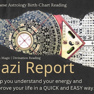 Rapport Bazi | Quatre piliers, cinq éléments | Rapport d'astrologie chinoise | Lecture du thème natal | Résumé de l'aspect relation / carrière / richesse