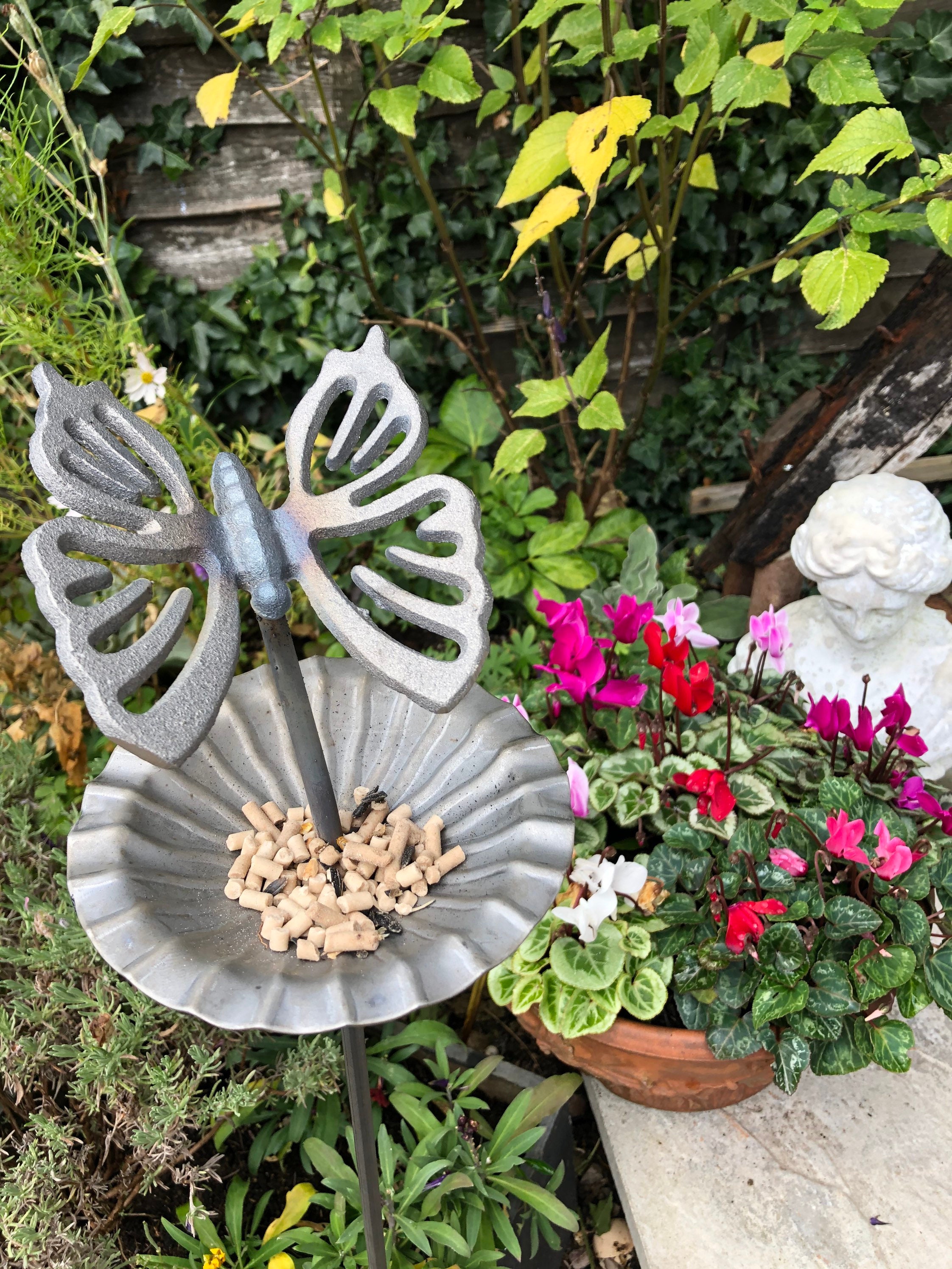 Butterfly bird feeder/bird bath. Etsy