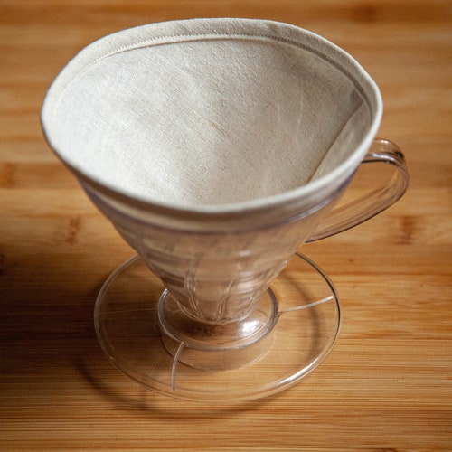 Reusable Coffee Filter Set of 2 Organic Cotton and Hemp Etsy