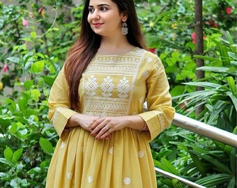 beautiful white frock