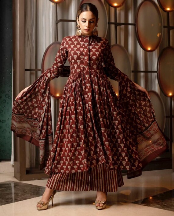 Women Indian Designer Anarkali Long Partywear Dress Readymade Etsy Australia