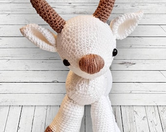 Patrón de crochet de peluche bebé reno. Descarga instantánea de PDF