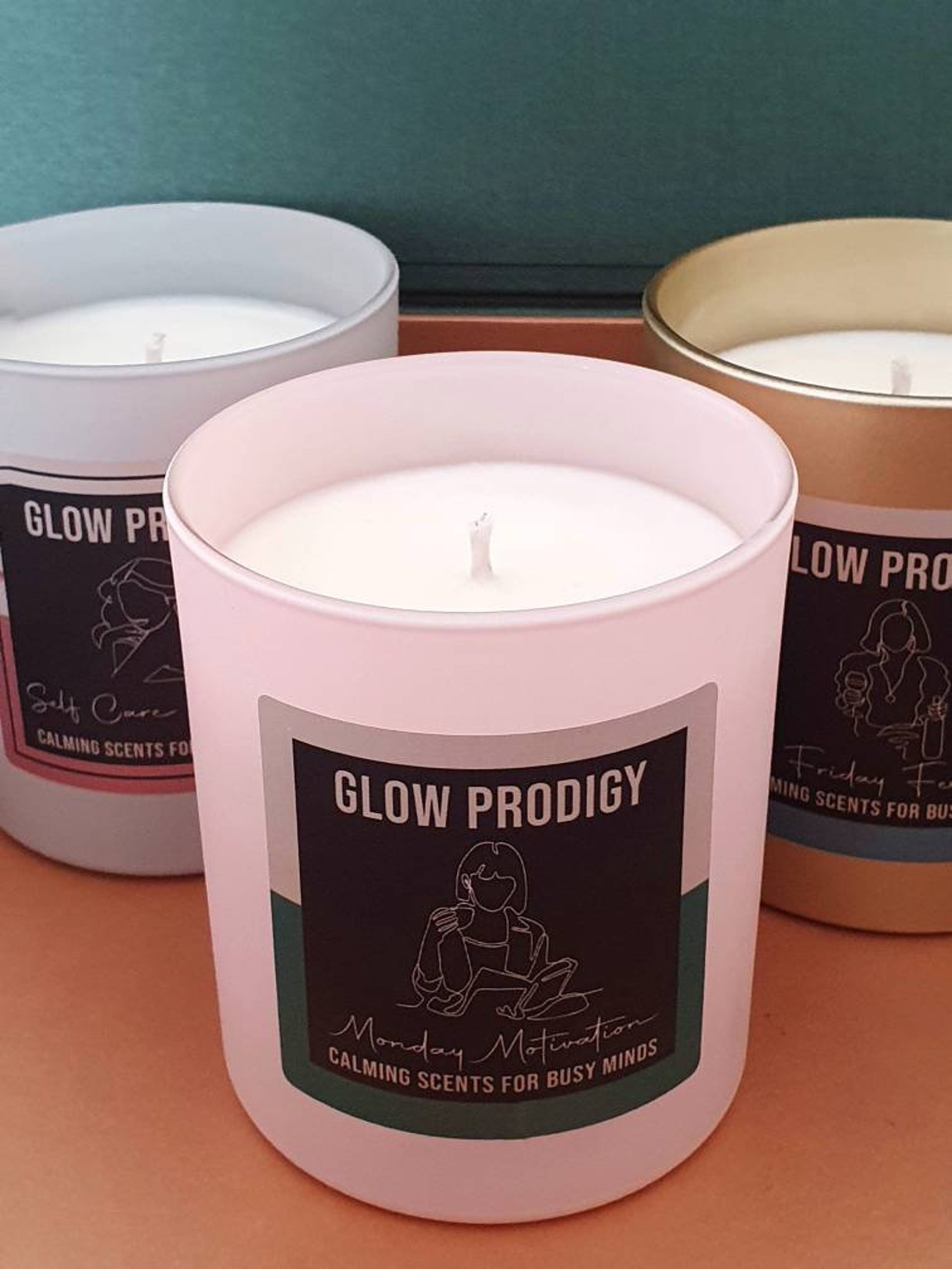 Luxury Large Scented Candle Monday Motivation Etsy