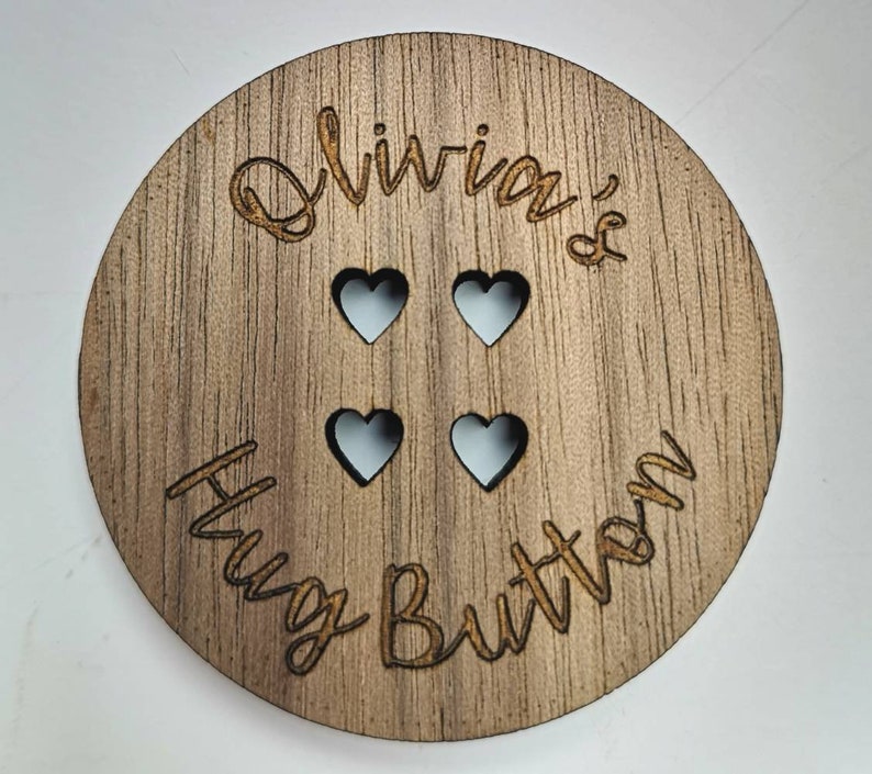 Hug Button Personalised Pocket Hug Hug Token Back to School Etsy UK