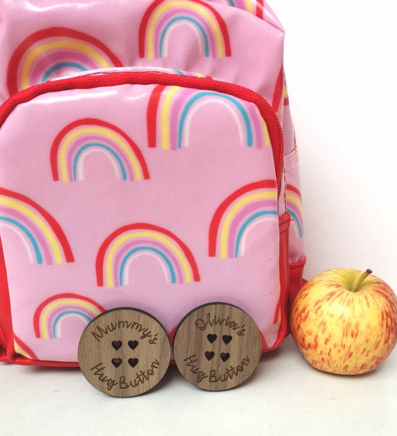 Hug Button Personalised Pocket Hug Hug Token Back to School Etsy UK