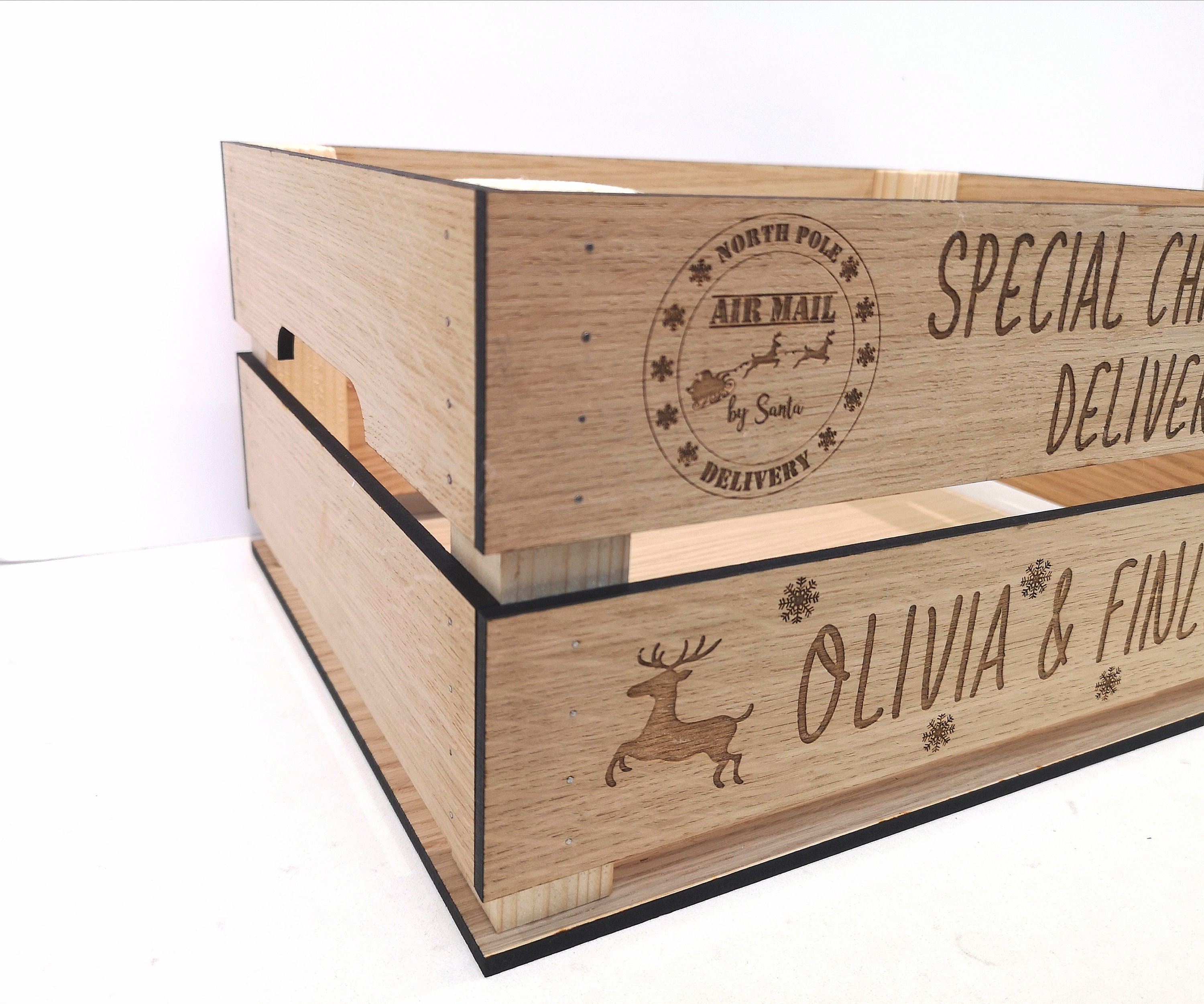 Eve 24cm Wooden Christmas Eve Box Large Personalised Christmas Eve | Etsy