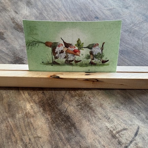 Kartenständer aus heimischem Ahorn – Handgemachter Bilderhalter aus regionalem Holz, ca.26cm lang, ideal für Fotos, Postkarten & Deko
