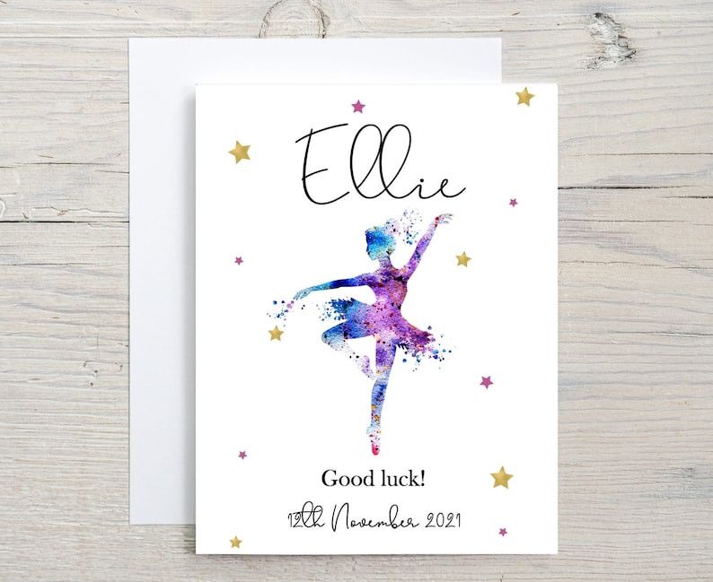 Dance Show Card Good Luck On Your Dance Show Well Done Dance Etsy UK
