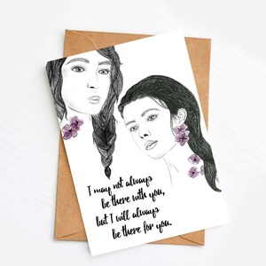 Biglietto di auguri per il giorno di San Valentino per la migliore amica "Sii sempre lì per te" | compleanno| Regalo di San Valentino per la fidanzata | biglietto d'addio