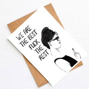 Geburtstagskarte beste Freundin "We are the best“, Geburtstag Karte Busenfreundin, Geschenk, Karte Frau für Busenfreundin, best friends, BFF