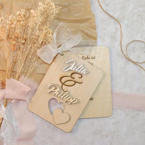 Hochzeitsgeschenk, Geldgeschenk, Holz, Geschenk zur Hochzeit personalisiert,  Individuell mit Gravur , Hochzeitskarte aus Holz