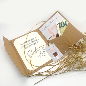 TORTA de cumpleaños con regalo de dinero | Regalo de cumpleaños personalizado por dinero o vales | Caja de regalo | caja de regalo