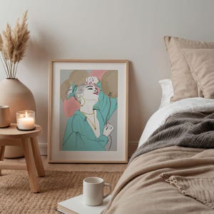 Poster &quot;Balloons&quot; Art Print | Picture Poster | Bathroom Art | Illustration | Print Wall Decor Room Decor