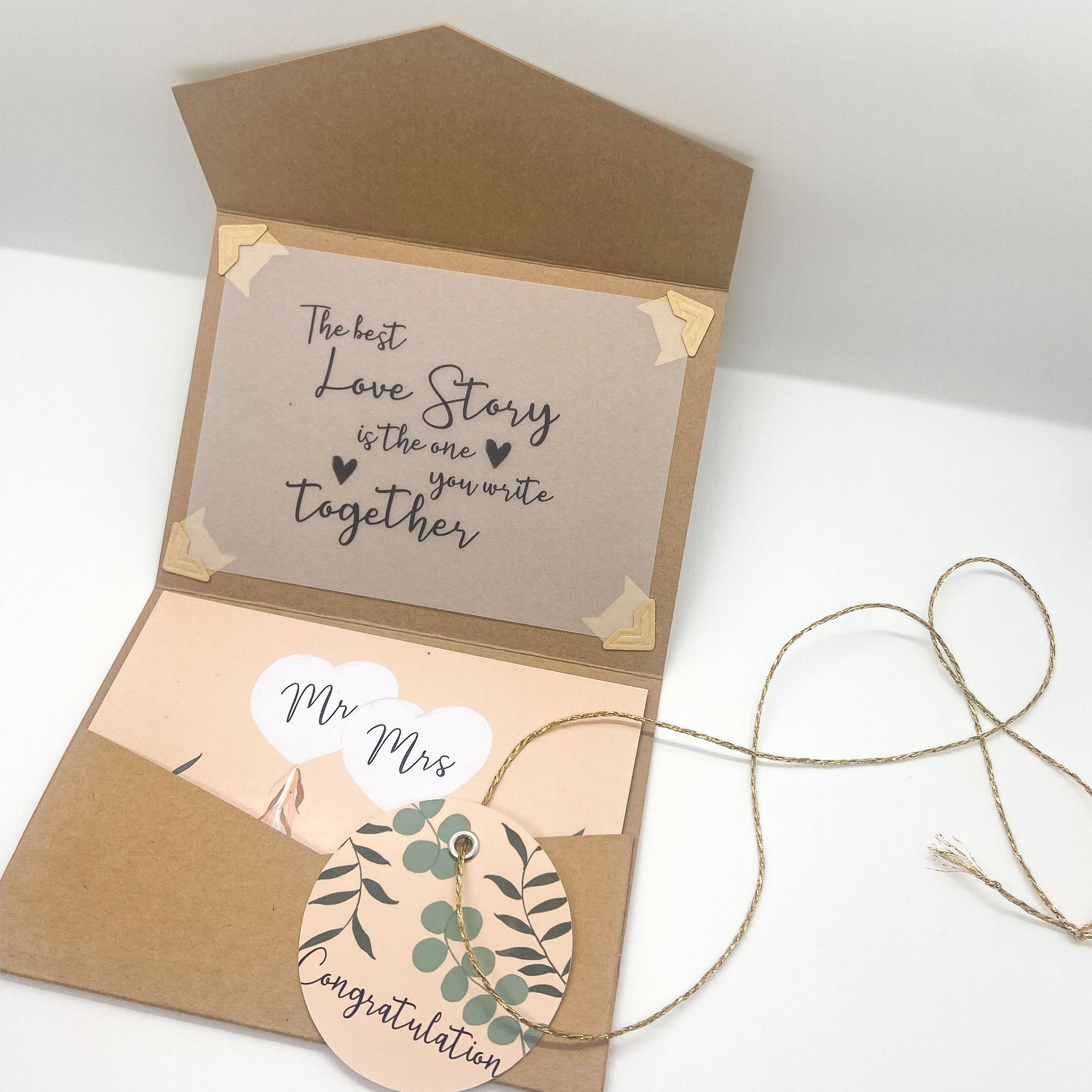 Geldgeschenk Hochzeit Geschenkkarte für Hochzeit LOVE STORY Etsy
