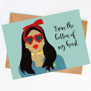 Cartão postal "Do fundo do meu coração" | Cartão de aniversário namorada | Homem ideia de presente | Cartão do dia das mães | Mulher ideia de presente | Cartão de agradecimento