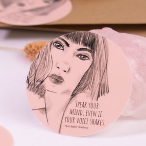 Sticker Set "Use your voice" | 3 Feministische Sticker | Bujo Stickers | Laptop Aufkleber | Scrapbook Sticker