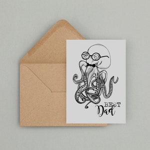 Cartolina per papà "Best Dad" | Biglietto d'auguri con busta | Festa del papà | Biglietto d'auguri per papà | Regalo per la festa del papà | Grazie papà