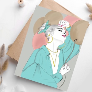 Verjaardagskaart | Vrouwen empowerment vouwkaart "jouw dag" | Motivatiekaart | Aanmoedigingskaart | Aanmoedigingskaart