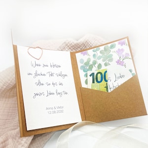Personalized wedding money gift | Wedding card for money gift | personalized wedding gift for money or voucher