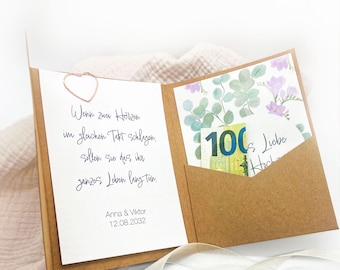 Personalized wedding money gift | Wedding card for money gift | personalized wedding gift for money or voucher