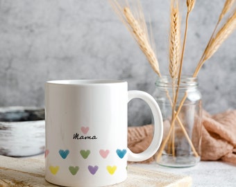 Tasse MAMA - Geburtstagsgeschenk für Mama - Geschenk für Mama - Danke Mama - Muttertasse  - Frühstückstasse für die beste Mama