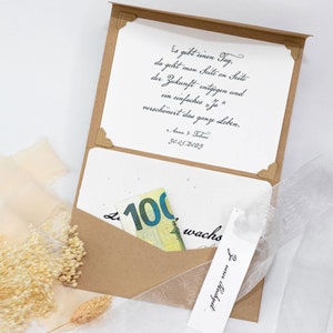 Wedding money gift | Gift card wedding LET LOVE GROW | Sustainable wedding gift | Gift box wedding card money