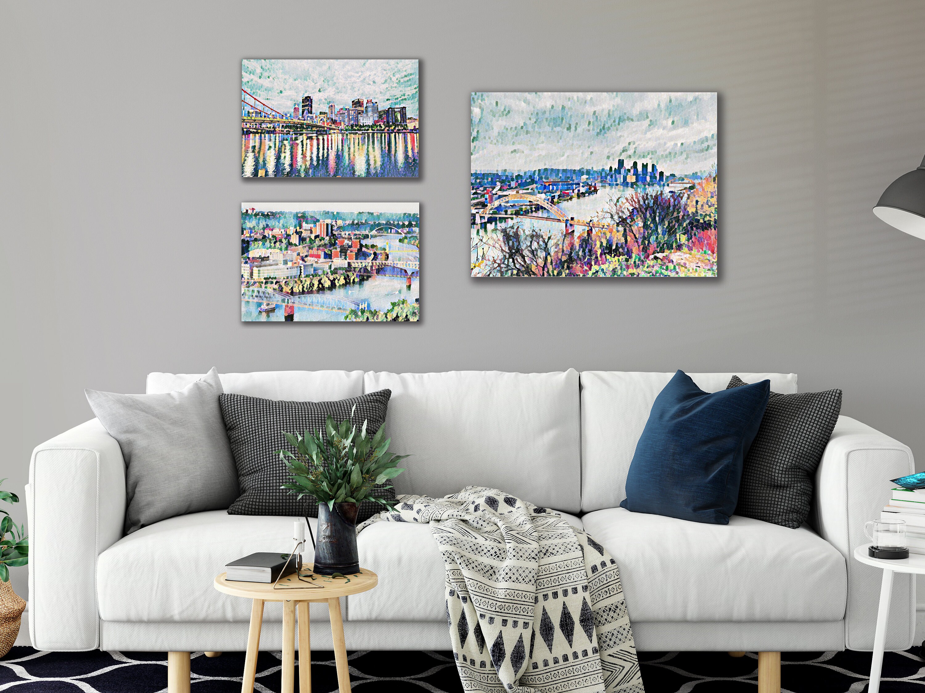 Pittsburgh City of Bridges Canvas Print, Canvas Gallery Wrap Available ...