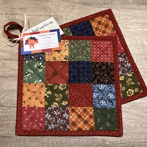 Patchwork Heavy-Duty Hot Pads, Set of 2