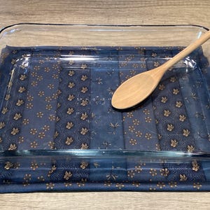 Blue Patchwork Casserole Hot Pad