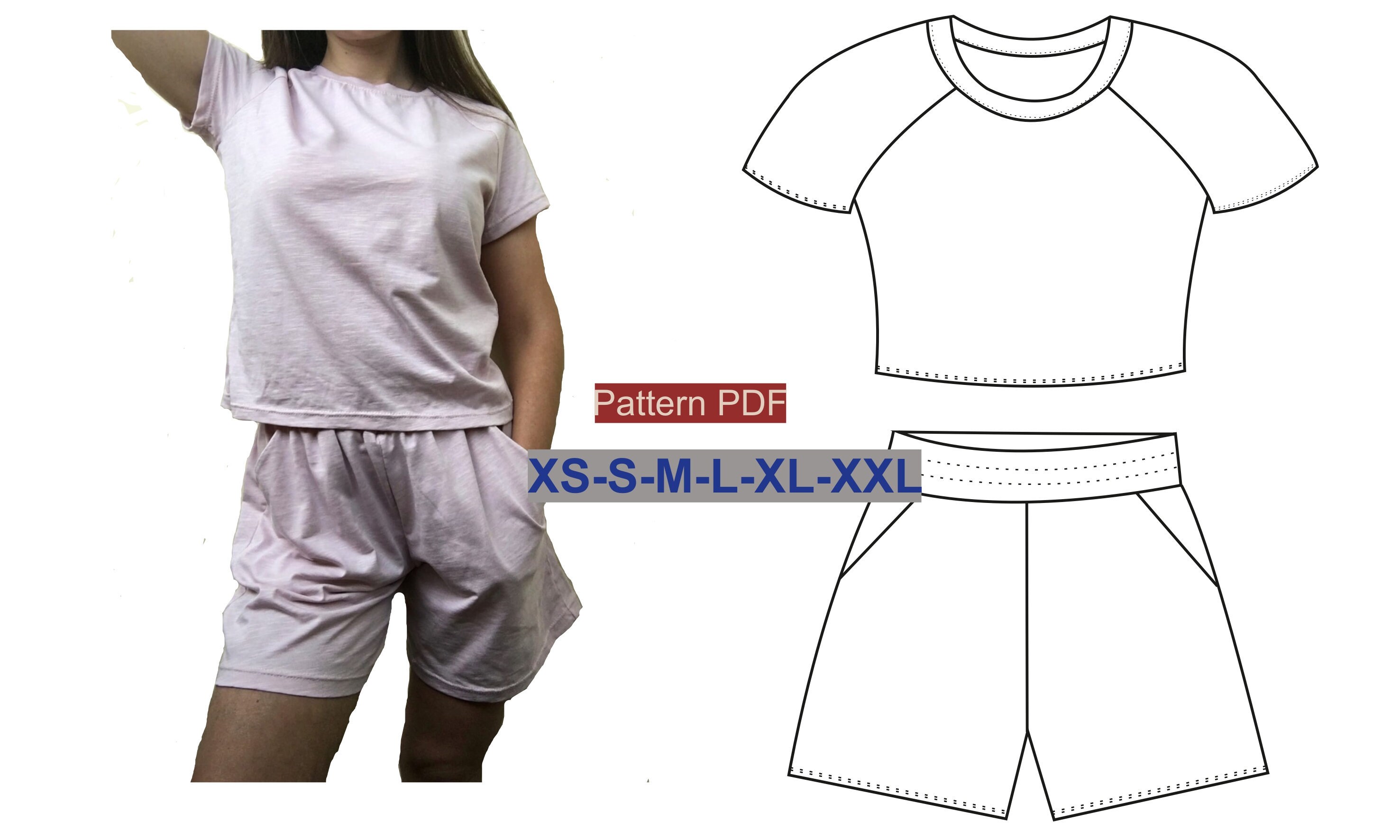 two piece t shirt pattern