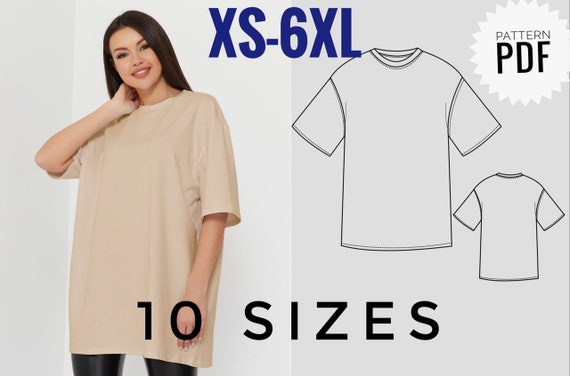 oversized t shirt pattern