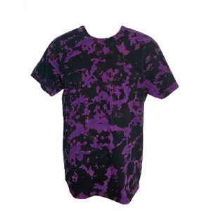 Black Bleached Crumple Tie Dye Shirt