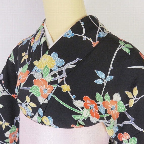 Auth Japanese Silk Kimono/ Kimono Robe/ Kimono Dre