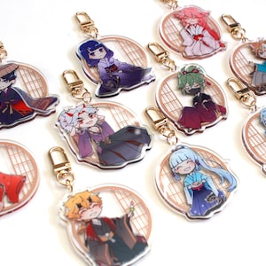 Genshin Inazuma Kimono / Yukata Traditionelle Kleidung Klare Acryl Charms