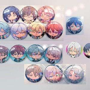 idolish7 Holographic Buttons | | 1.7&quot;/44 mm