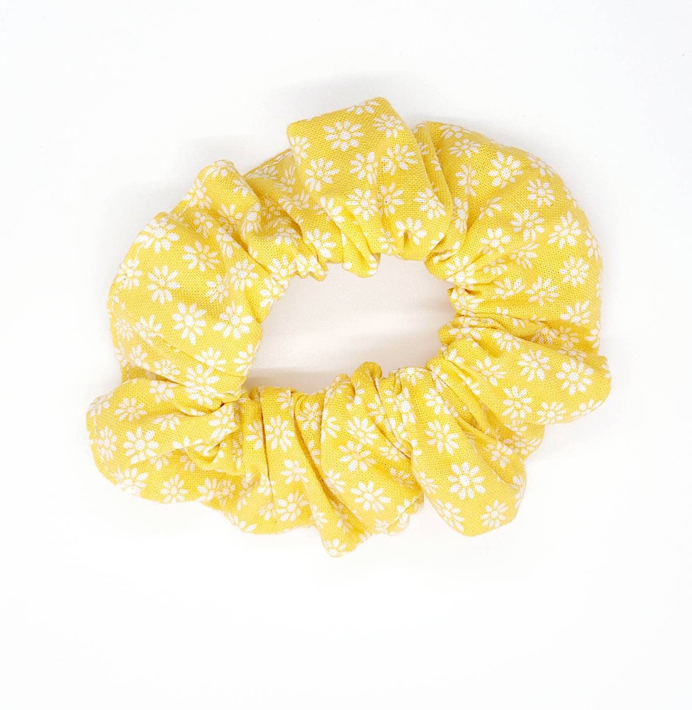 Scrunchie Flower Scrunchie Yellow Scrunchie 90s Hair - Etsy