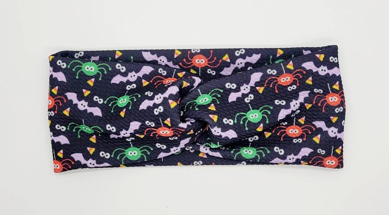 4 Pack Halloween Headband Pumpkin Bowknot Elastic Hair Fits For Baby Toddler Girls Newborn And Infant