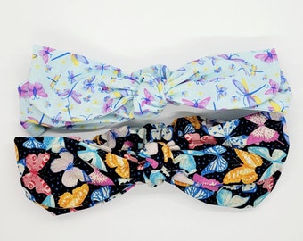 Butterfly headband, baby headband, Bandana headband, tie headband, Valentine's headband, Bow headband,  Stretchy headband, headband for kids