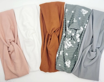 Solid-Colored Twist Headband, Headband, Soft and Stretchy, Headband for Women, Nurse Headband, Knot Headband, Cute Headband, Turban Headband