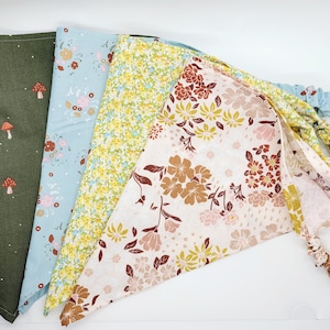 Women&#39;s Floral Headscarf, Triangle Headband, Pastoral Style Bandana, Cottagecore, Summer Headscarf, Headband for women, Triangle Headscarf