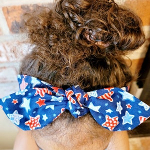 July 4th Headband, Patriotic headband, Nautical headband, tie headband, headband for kid, American Flag headband, anchor headband, boho